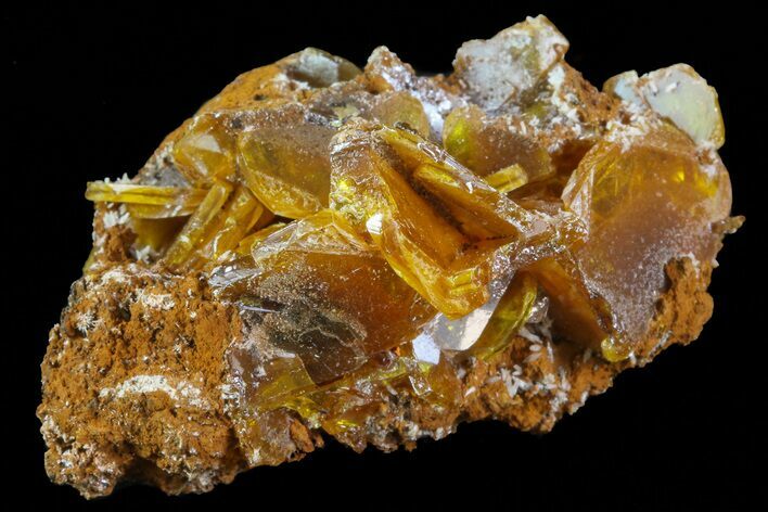 Wulfenite Crystals on Matrix - Mexico #67723